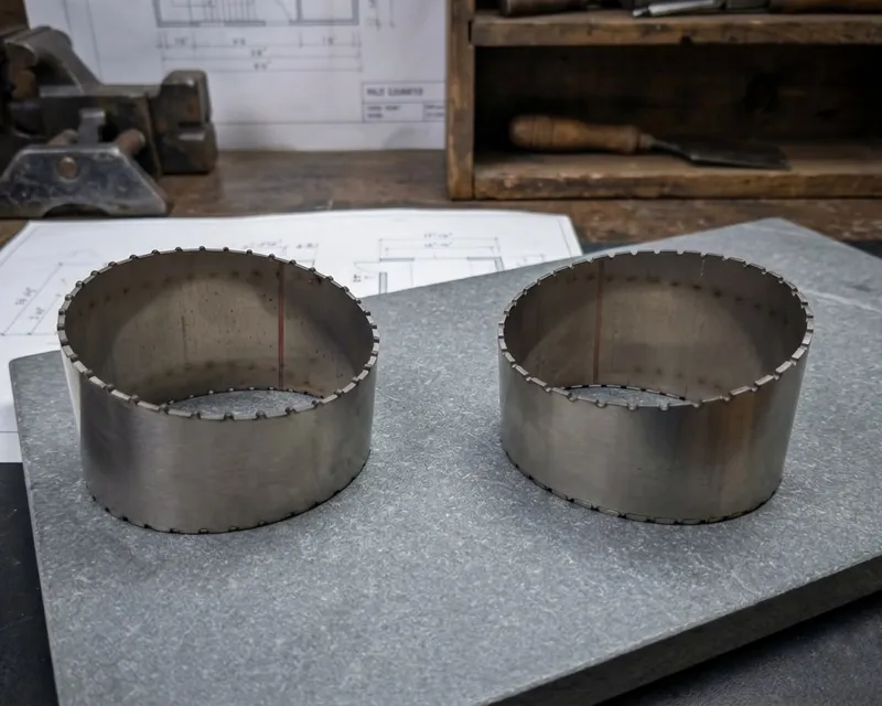 Precision-cut steel tube sections with complex angle profiles